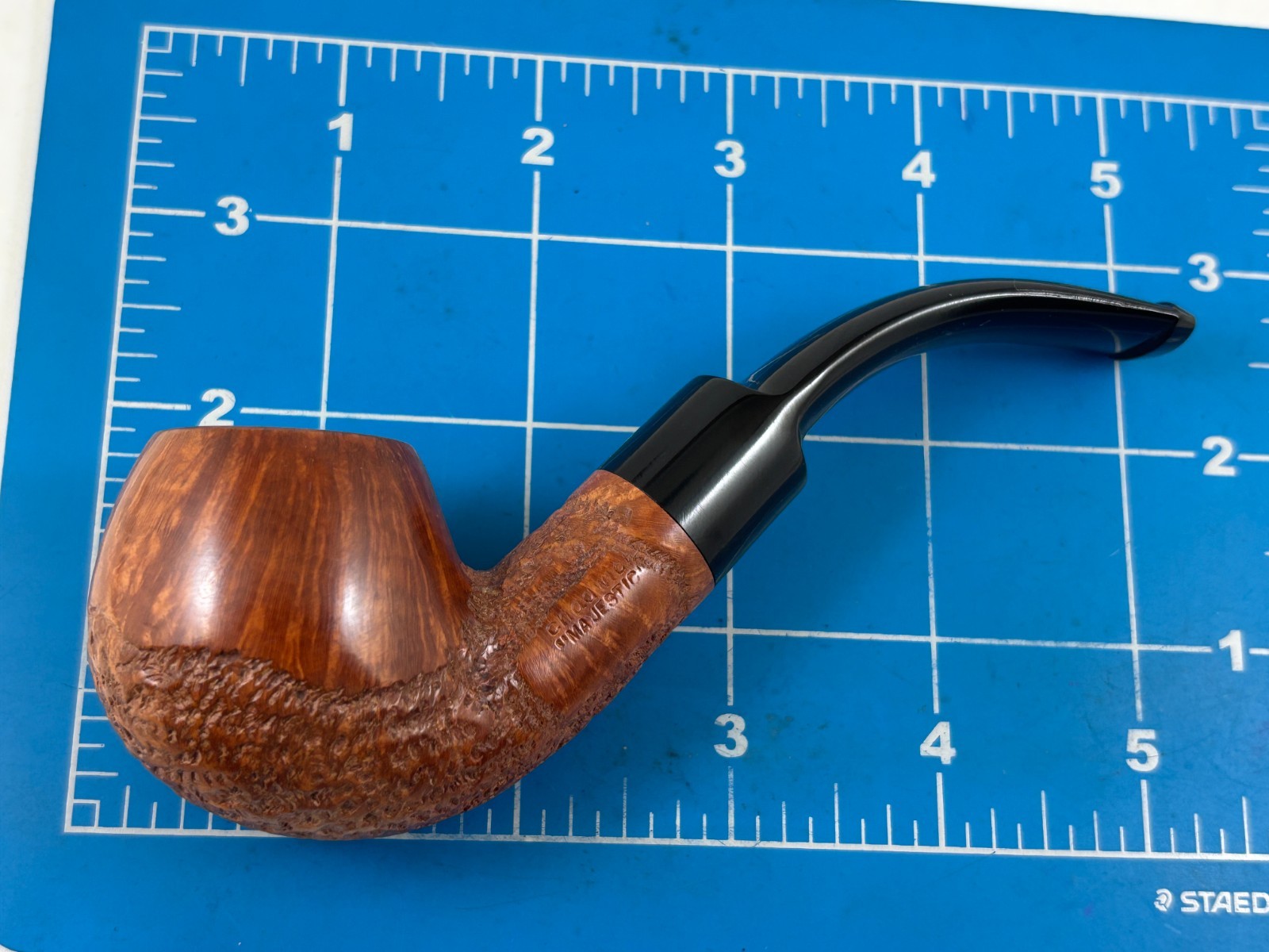 Judd\'s Very Nice UNSMOKED Chadwick Majestic Smooth & Rustic Bent Briar Pipe