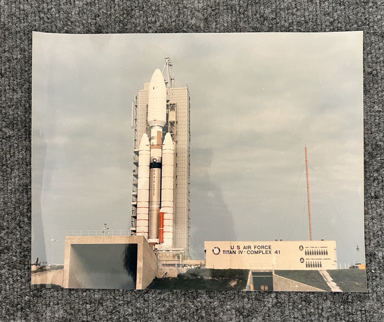 US Air Force Titan IV Missile VTG Press Photo 8x20 USAF Memorabilia