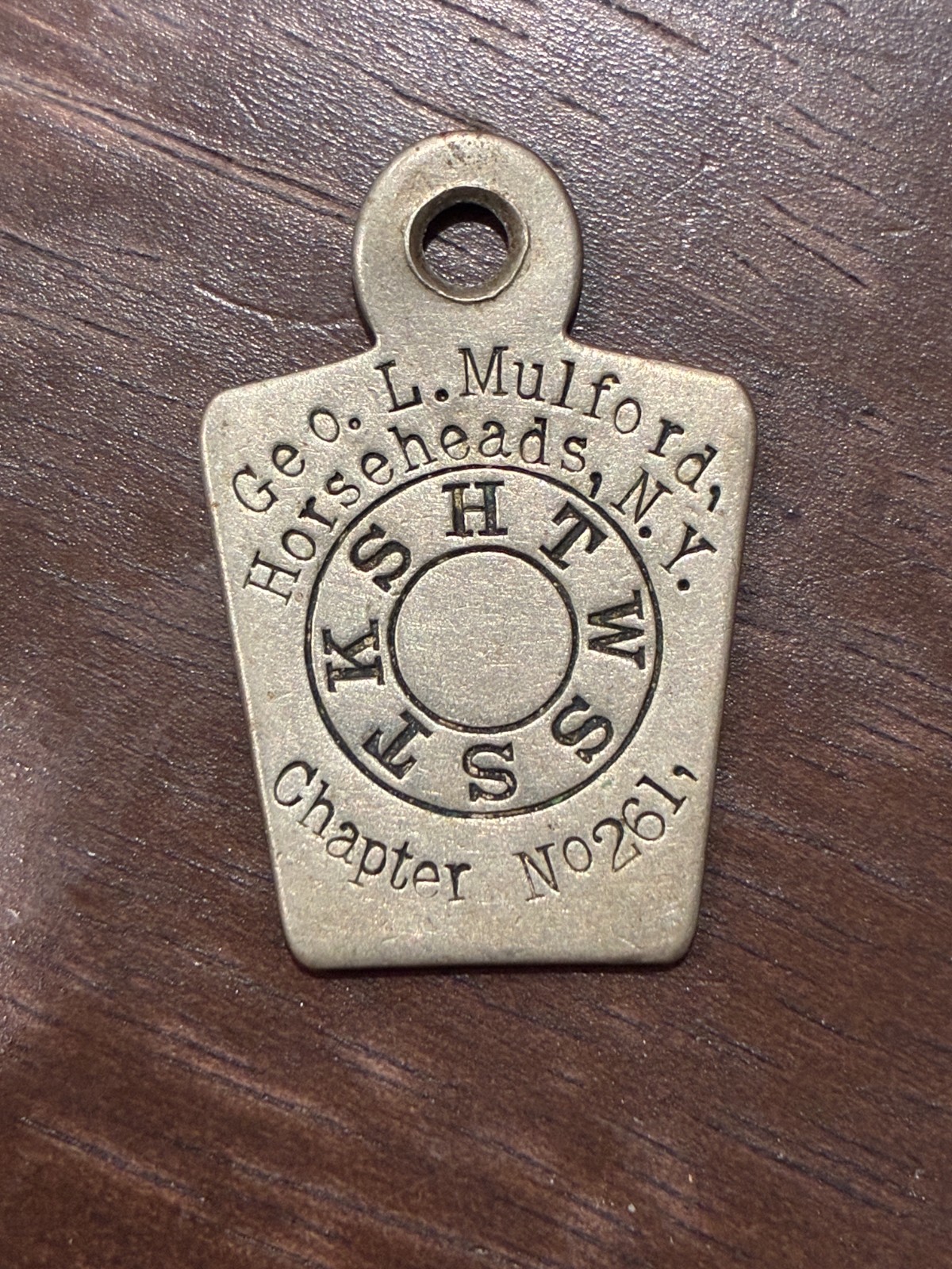 Freemason Keystone HTWSSTKS Masonic Temple Royal Arch Pendant Fob Charm