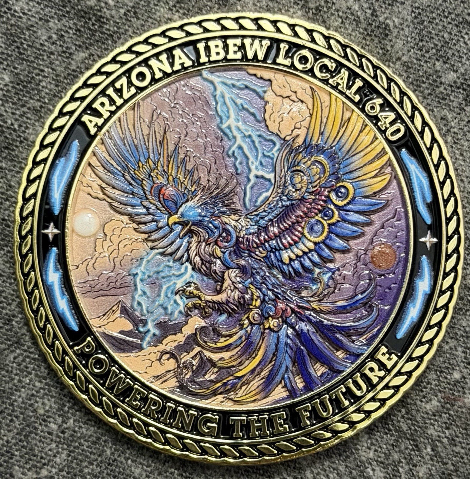 IBEW Local 640 Challenge Coin Phoenix Arizona Phoenix