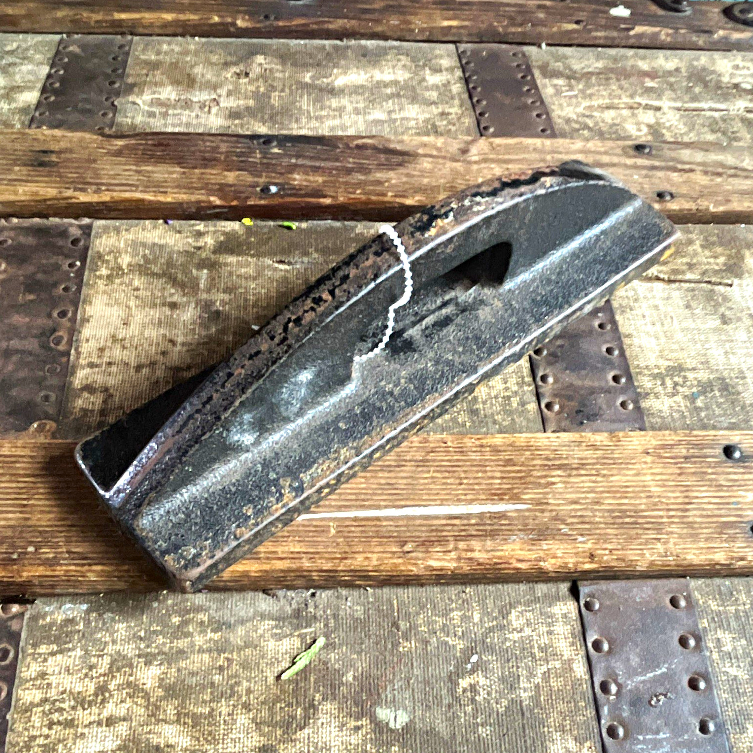 Vintage Gray Rectangular Whetstone Knife Blade Sharpening Stone