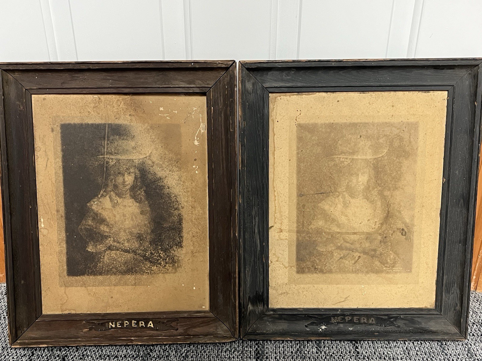 (2) ULTRA RARE 1910’S EASTMAN KODAK ~ ROYAL NEPERA ~ ADVERTISING PHOTO DISPLAYS