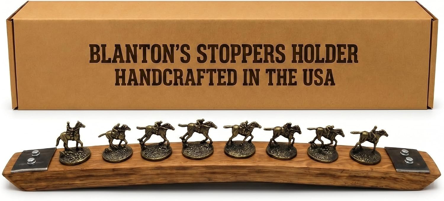 Bourbon Stopper Display for Blanton’S – Authentic Whiskey Barrel Stave, Cork Dis
