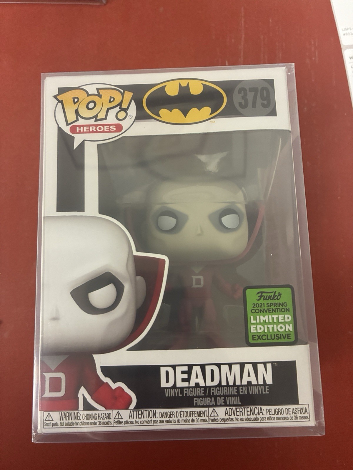 Deadman Funko Pop #379 Spring Convention 2021 Batman DC Comics Pop Protector