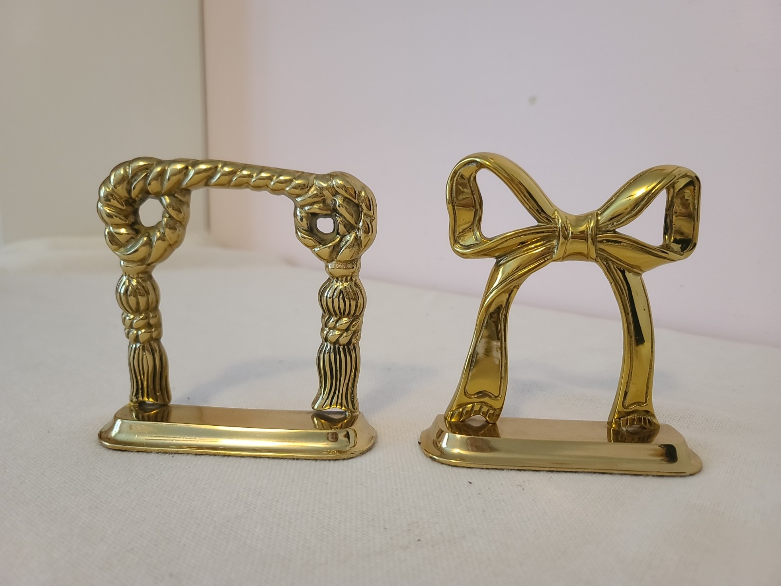 Vintage Nora Fenton Designs Brass Bookends (?) Cottagecore Decor Vintage Nora Fenton Designs Brass Bookends (?) Cottagecore Decor