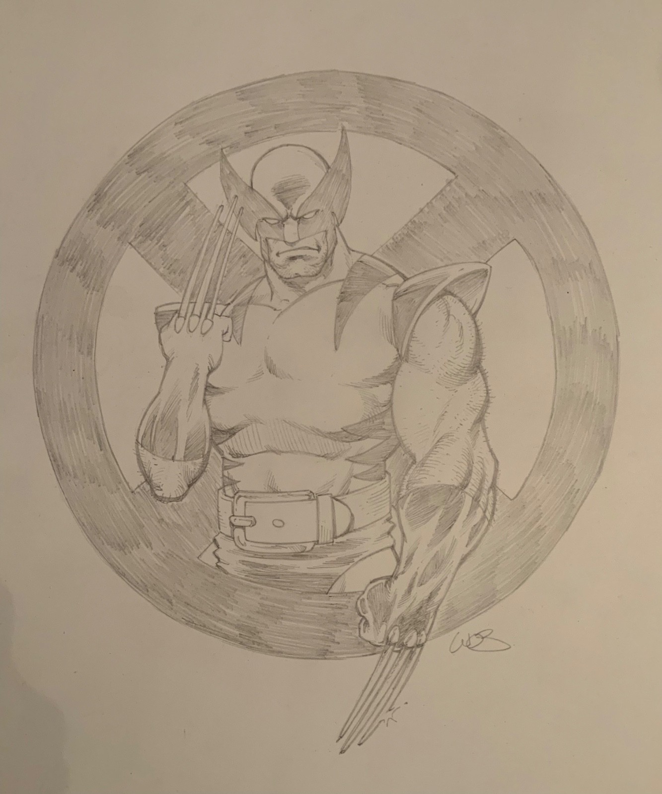 WOLVERINE SKETCH by Excalibur Artist Chris Wozniak