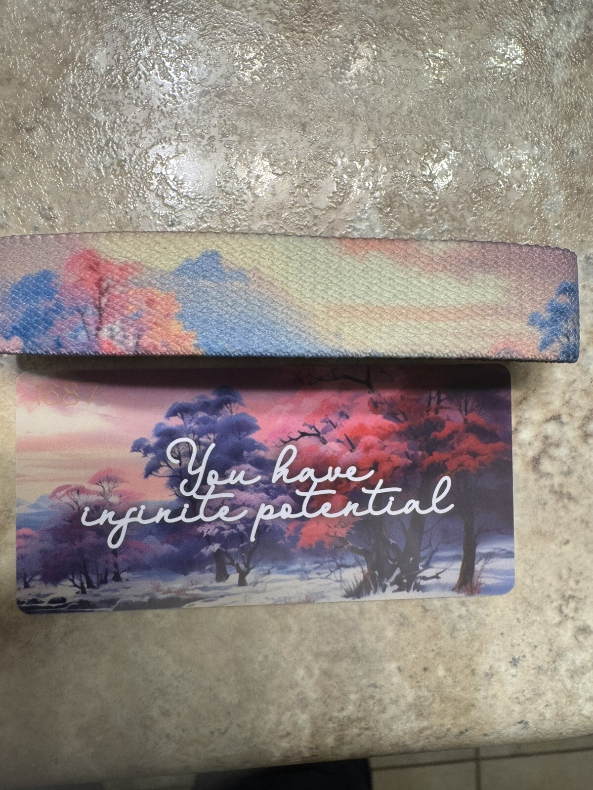 ZOX **YOU HAVE INFINITE POTENTIAL** Silver Single medium Wristband w/Card #1687