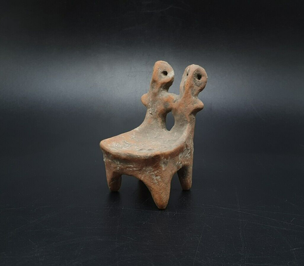 Ceramic Figurine Chair Ornament. Trypillia Culture 5400 and 2750 BC