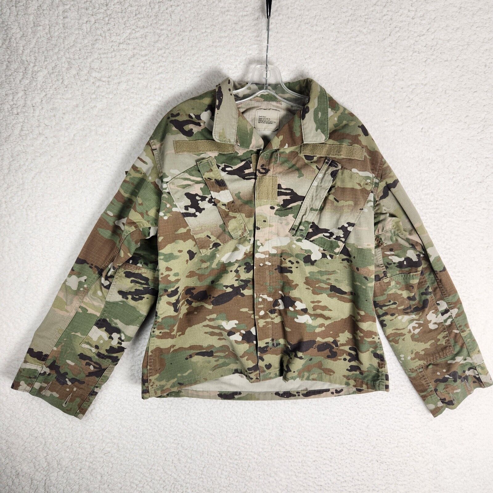 US Military OCP Combat Uniform Coat Adult Size Small Camo Perimeter Insect Guard