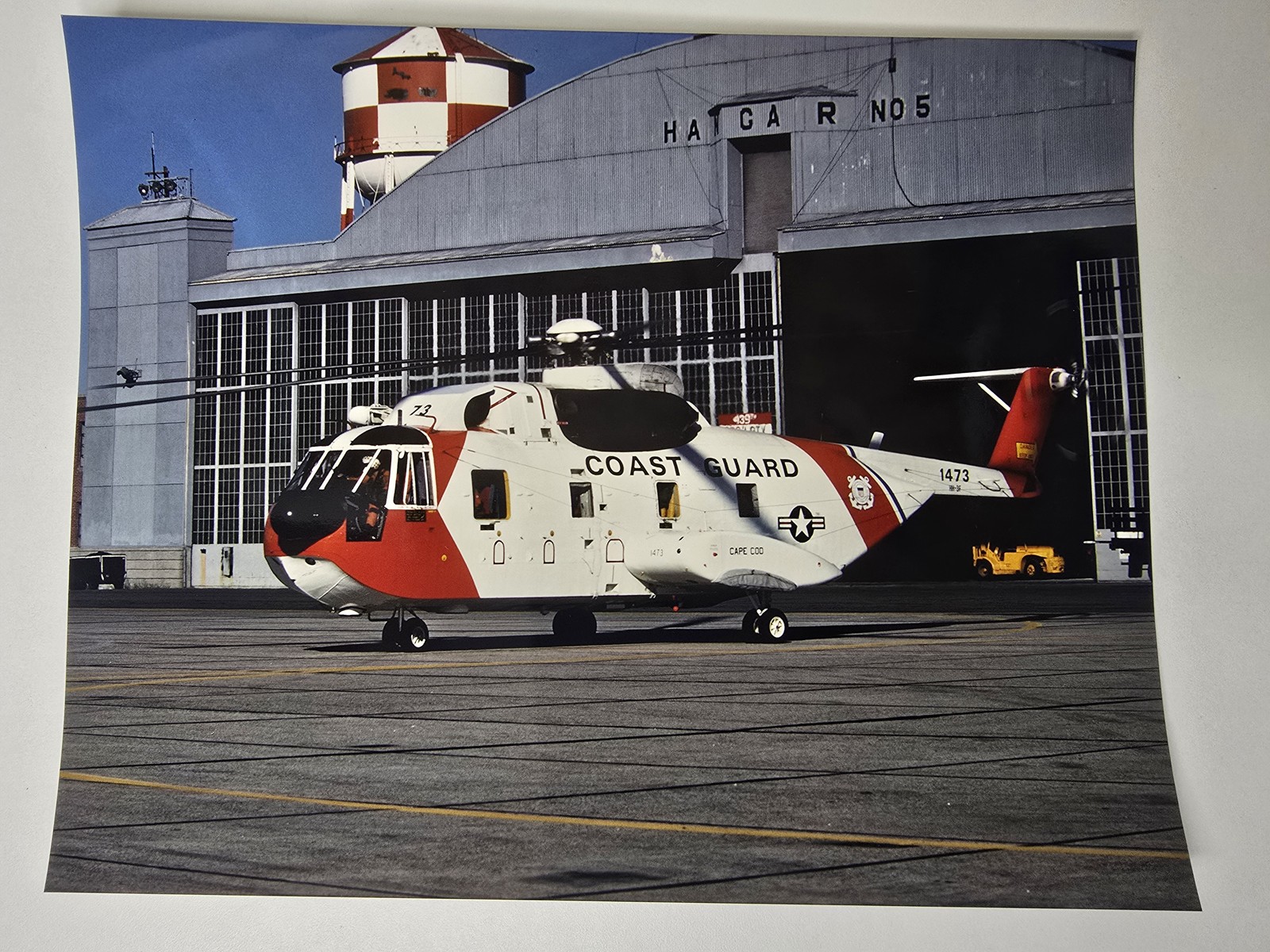 1979 USCG Sikorsky HH-3F Pelican 1473 Cape Cod Jeff Evans Archive Photo 8x10