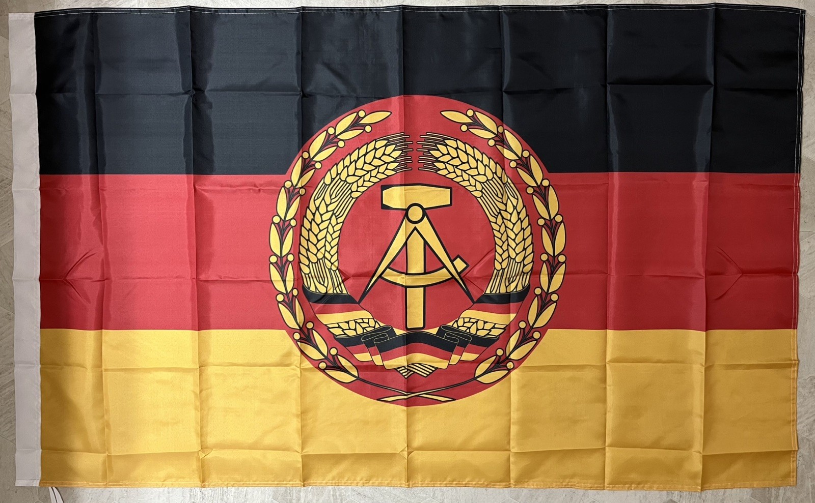 GDR East Germany People’s Army Flag - 3x5 ft DDR NVA Warsaw Pact Military banner GDR East Germany People’s Army Flag - 3x5 ft DDR NVA Warsaw Pact Military banner