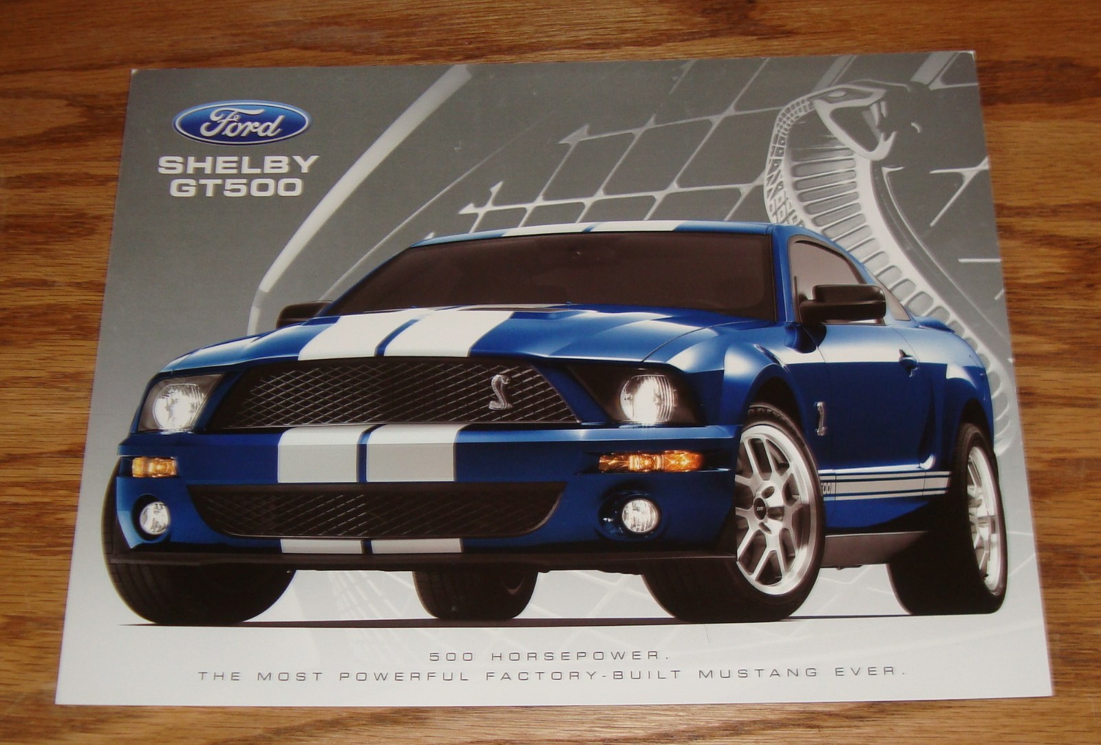 Original 2007 Ford Mustang Shelby GT500 Fact Sales Sheet Brochure 07