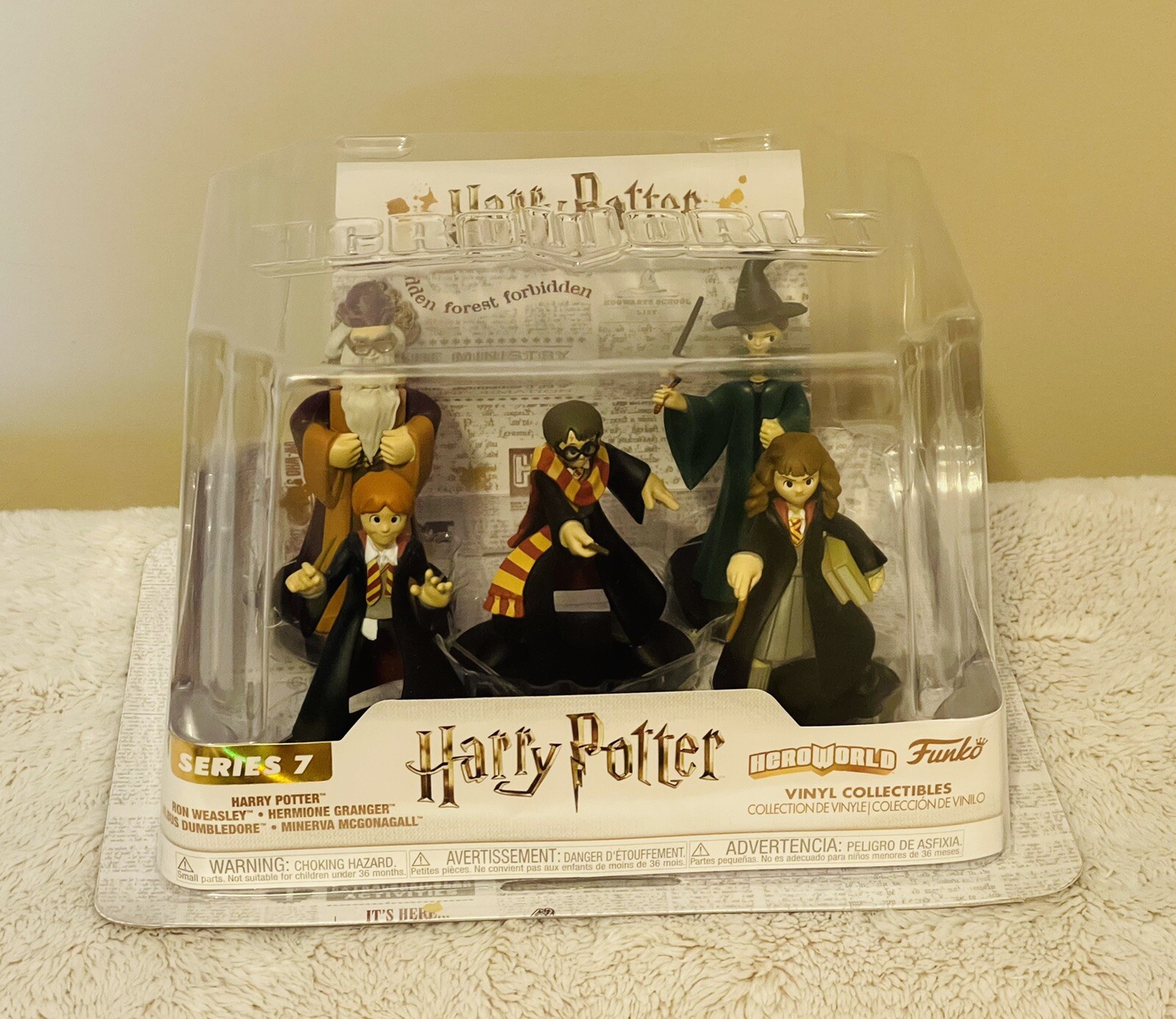 Funko HeroWorld, Series 7 Harry Potter Set of 5, Vinyl Collectibles, NEW