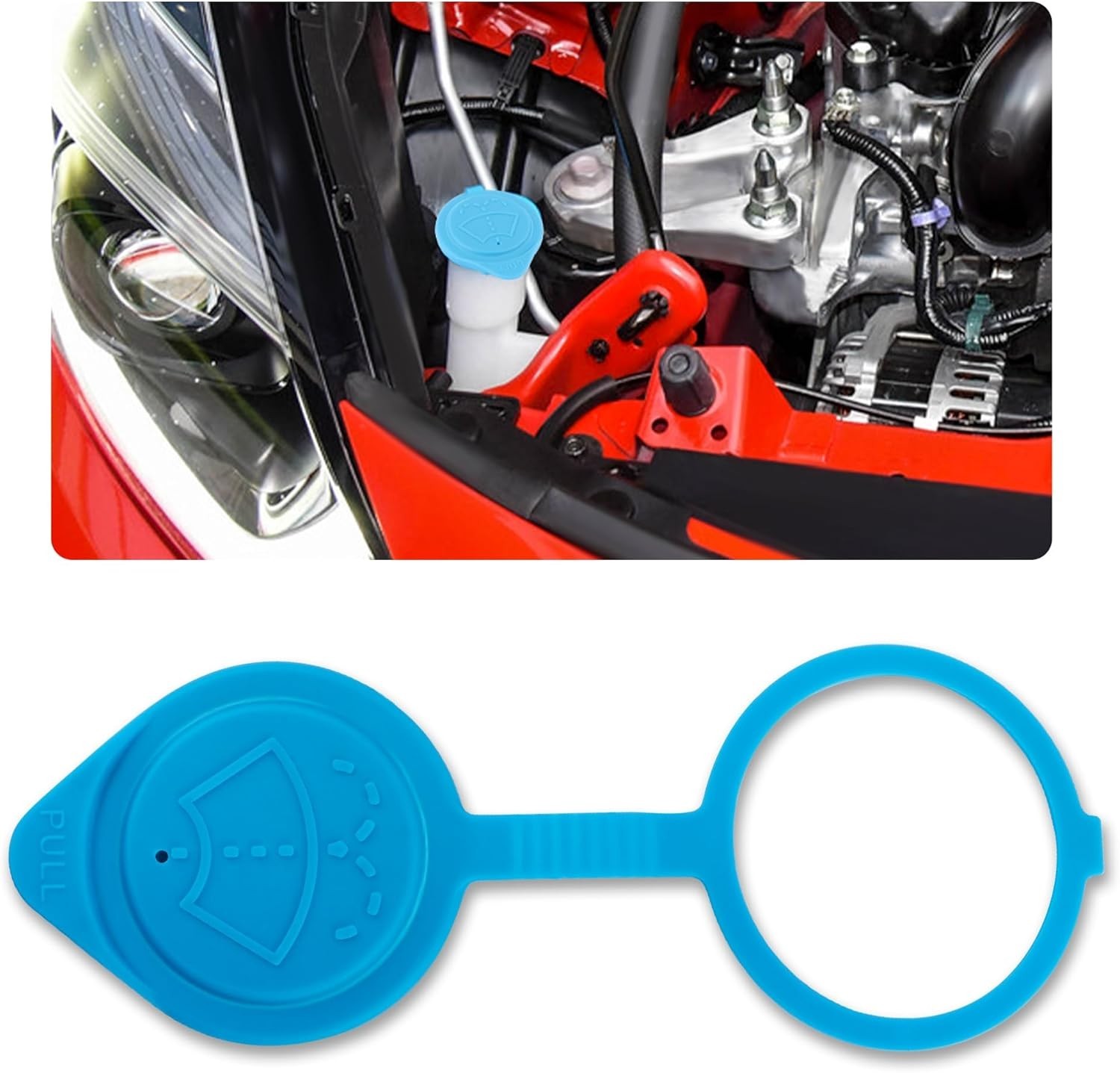 Windshield Washer Fluid Cap OEM 38513-SC4-672 for Acura ILX Hybrid & Honda Civic Windshield Washer Fluid Cap OEM 38513-SC4-672 for Acura ILX Hybrid & Honda Civic