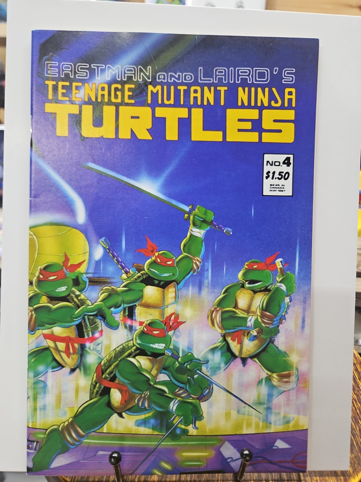 🔥 Clean Teenage Mutant Ninja Turtles #4 2nd Printing Mirage Studio NES HOMAGE