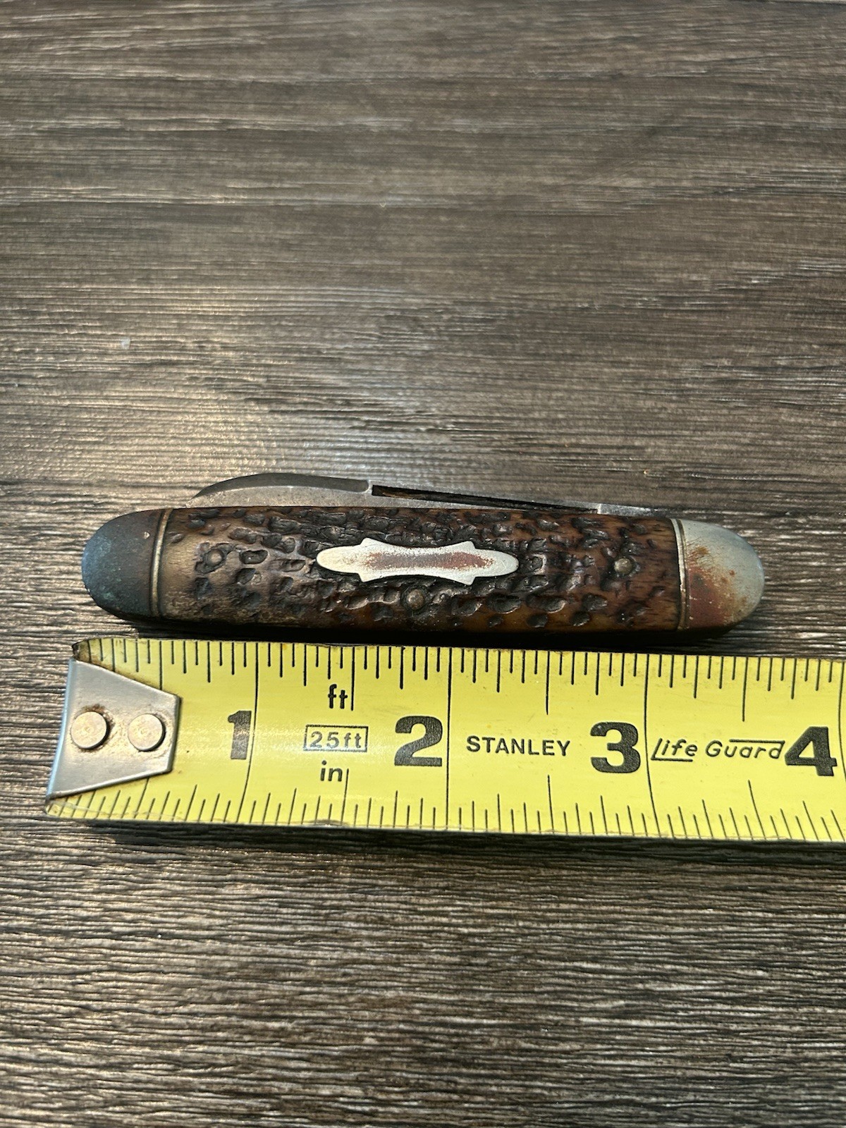 Ben Feingold Knife Chicago Union Stockyard. Etched Blade Says For Flask Only