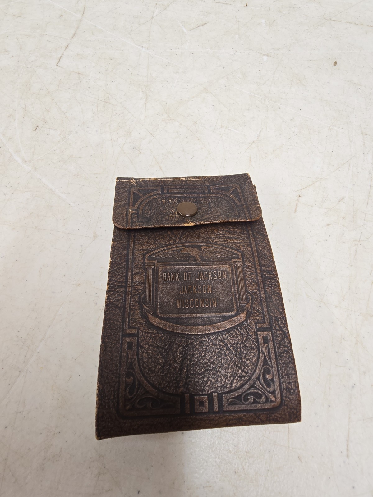 Antique 1923 Bank Of Jackson - Jackson Wisconsin Check Book Checks & Fraud Bond