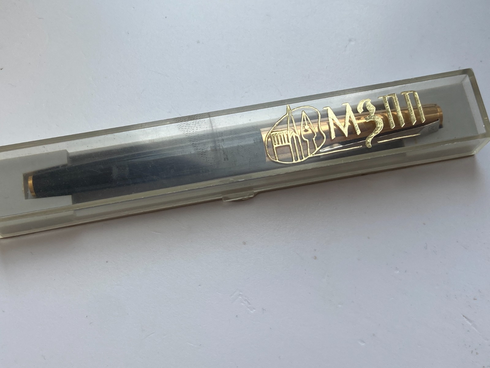 NEW Vintage RARE Marsh M‑3 refillable felt-tip + BOX 1960–70 GOLD PLATED АП19М7