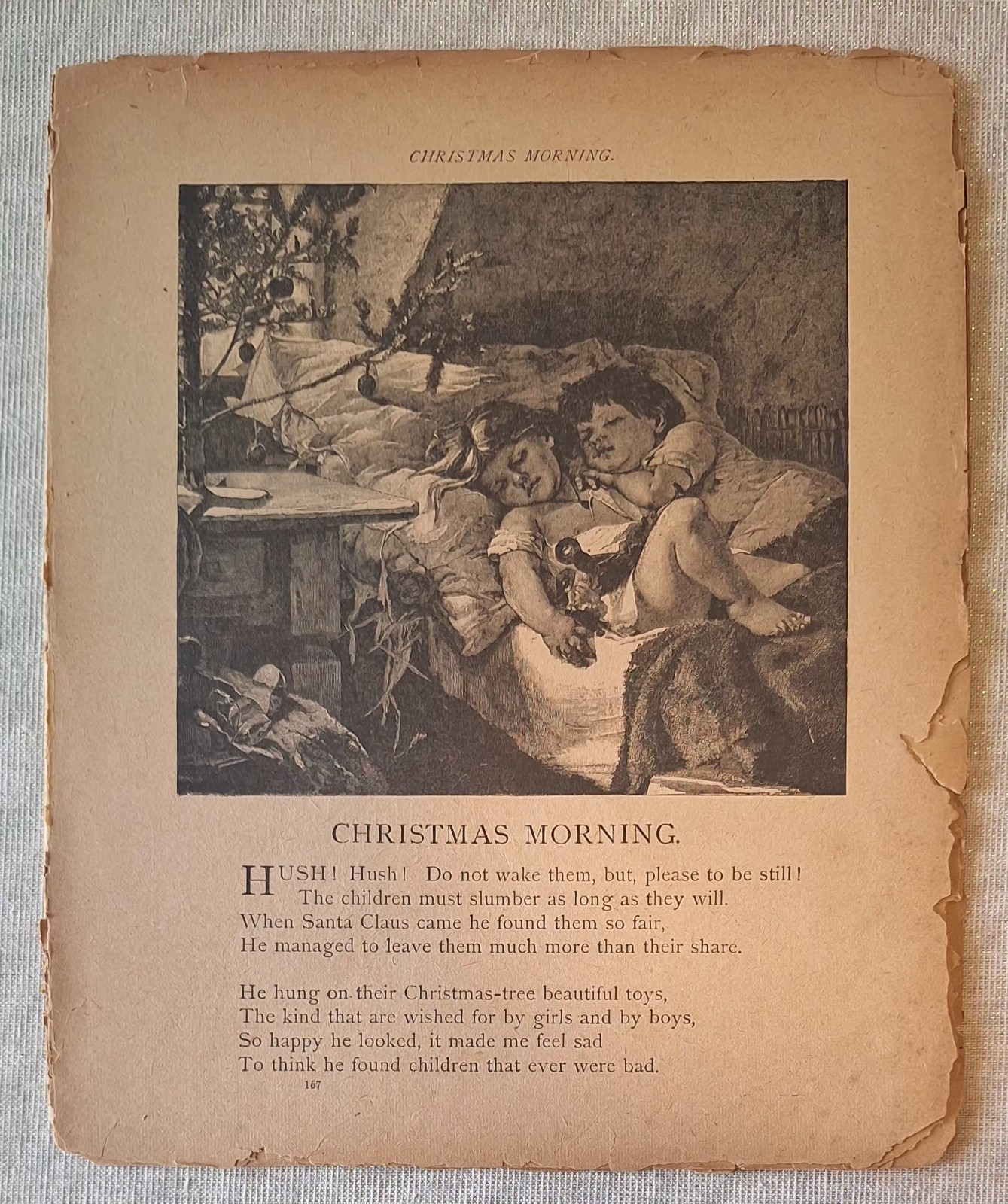 8 Antique Ephemera Pages W/ Nostalgic Illustrations New Chatterwell Stories 1898