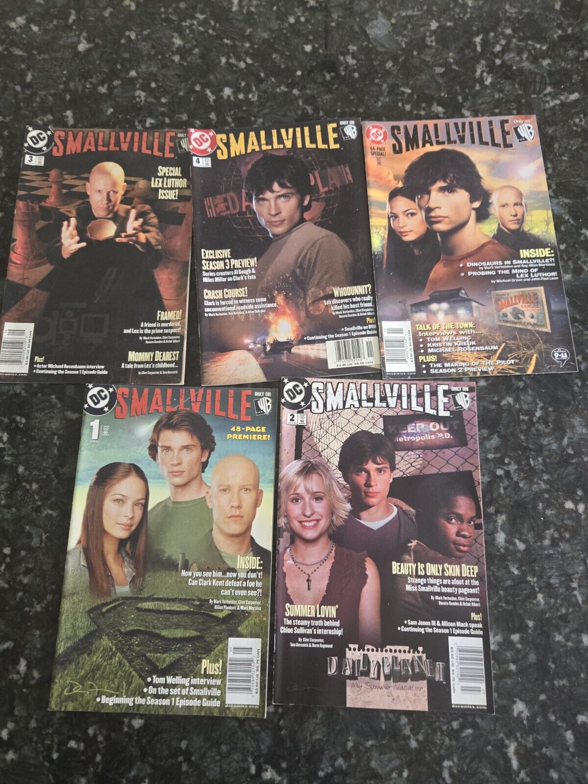 Smallville DC Comic Lot Of 5 - 2003 Issues 1-4 Plus 64 Page Special