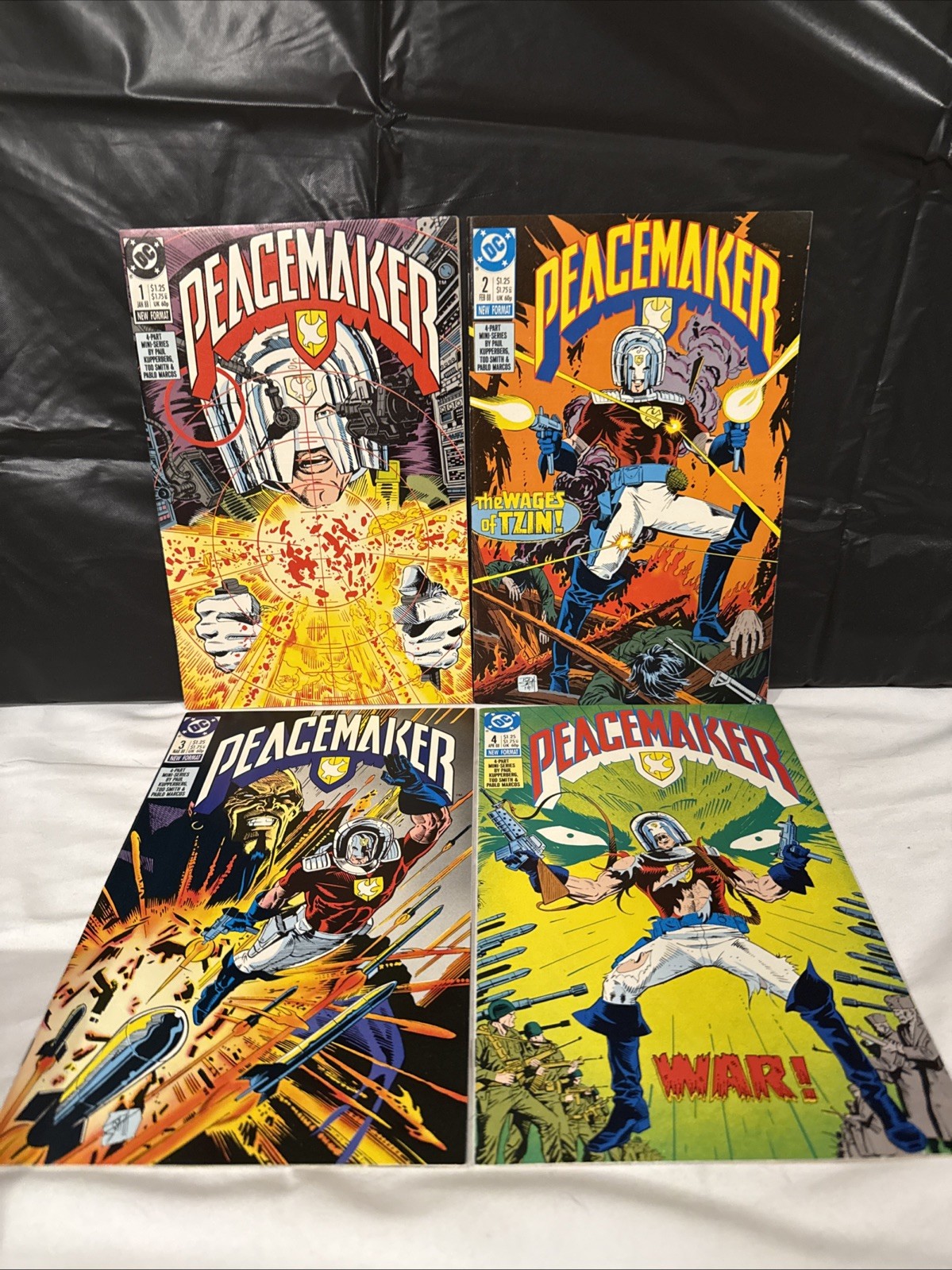 PEACEMAKER #1-4 Full Set 1988 DC James Gunn TV Show starring John Cena PEACEMAKER #1-4 Full Set 1988 DC James Gunn TV Show starring John Cena