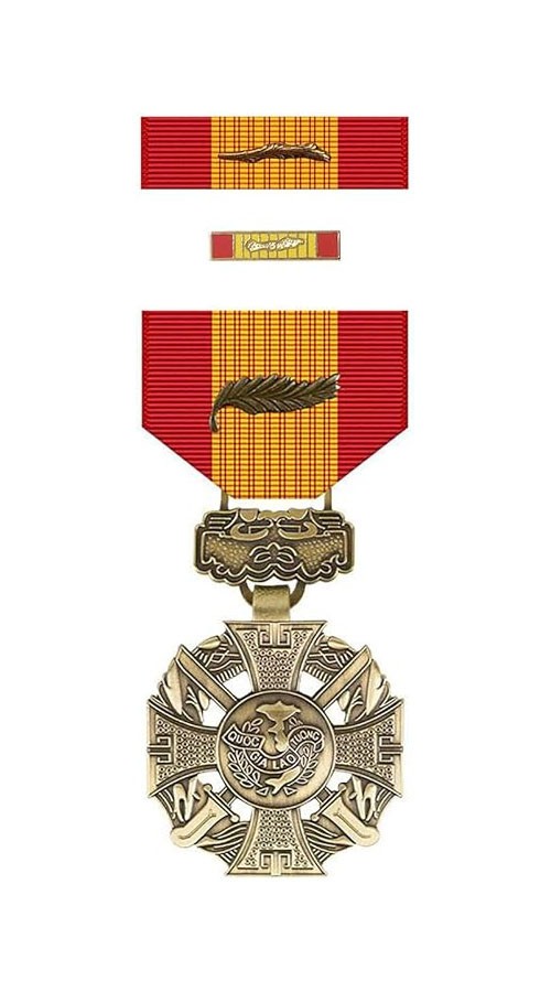 Vietnam Gallantry Cross with Palm Medal Box Set (Military Issued)-Veteran Owned