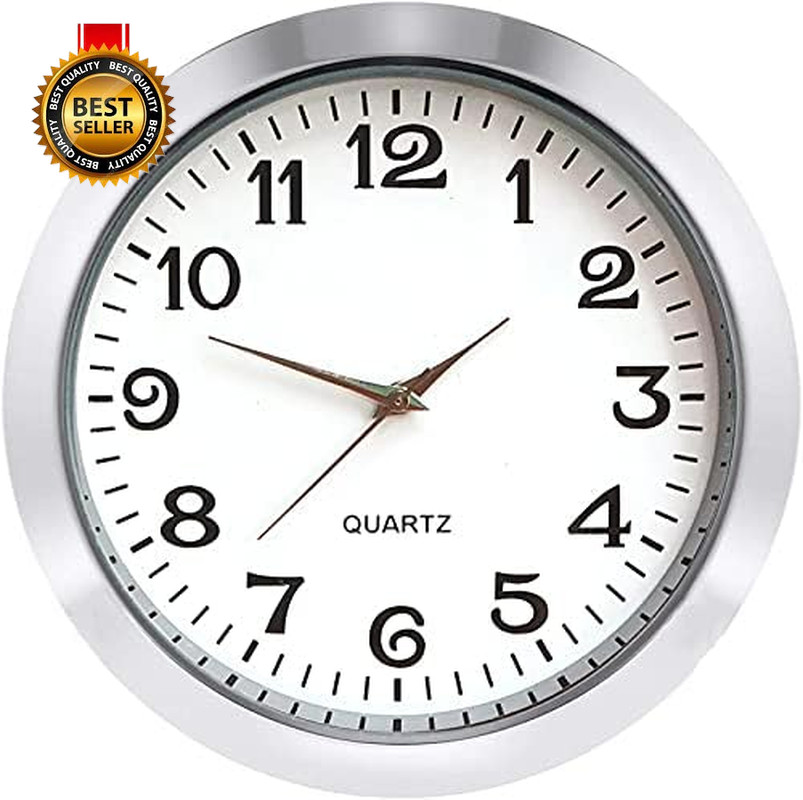 Mini Clock Insert 2-1/8 Inch (55 Mm) round Quartz Movement Miniature Clock...