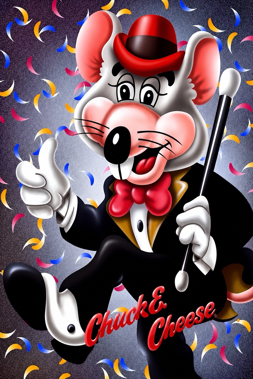 CHUCK E. CHEESE GIANT 24”x36” POSTER 5-PK - CONFETTI POSTERS