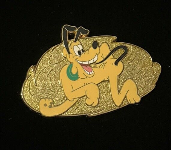 RARE LE 100 Disney Store Pin  A Day With Pluto Chasing His Own Tail  NOC NIP