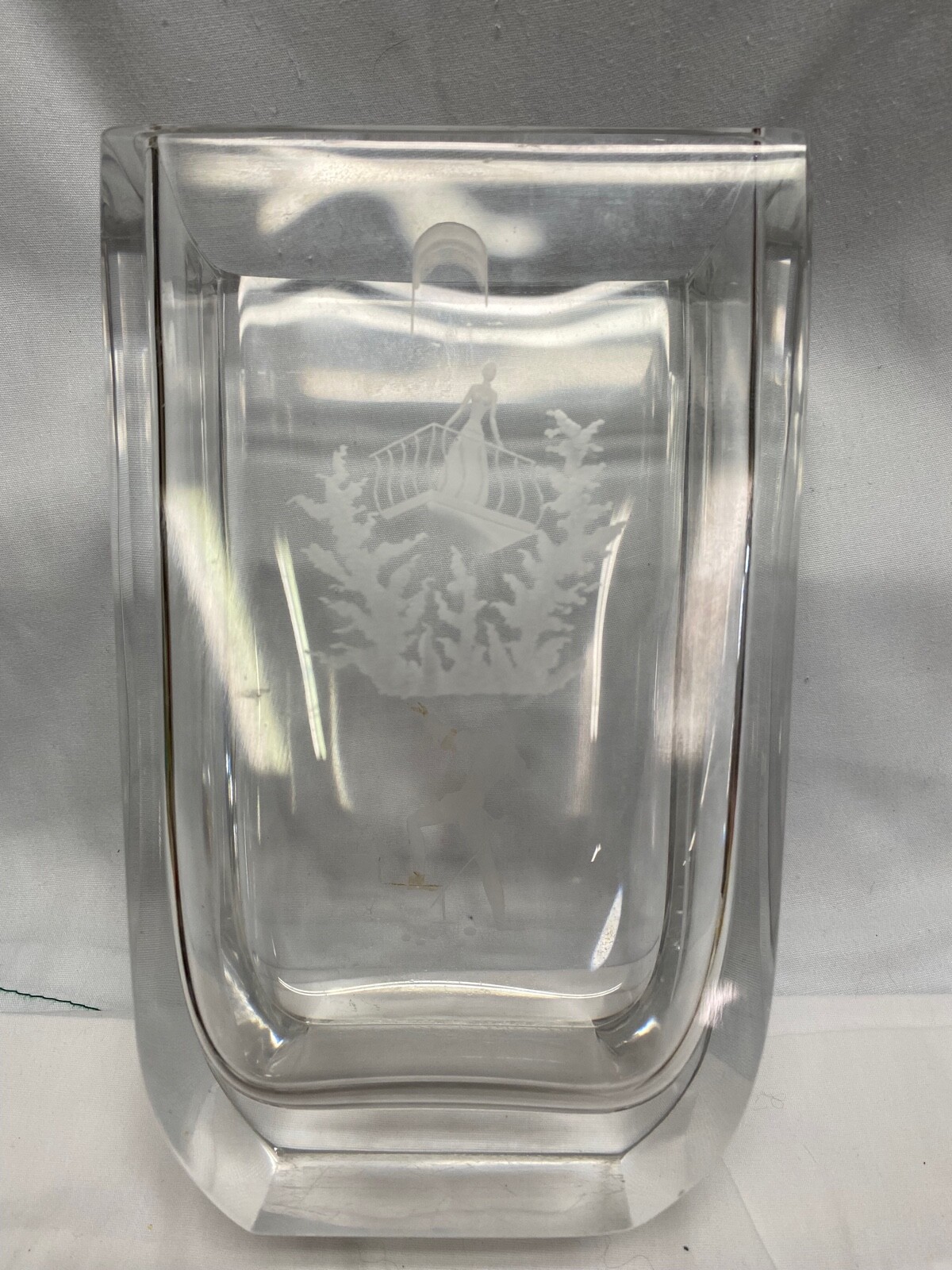 Orrefors Crystal Romeo and Juliet Vase 8