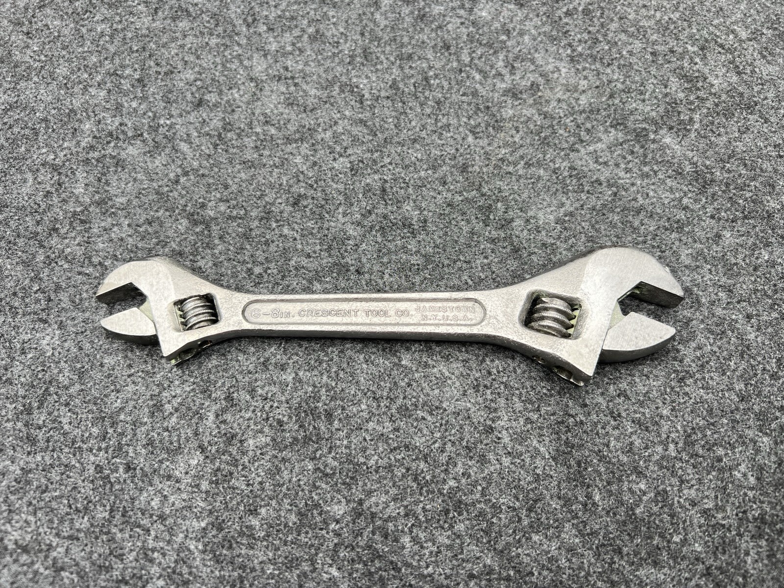 Vintage Crescent Tool 6-8 inch Double Ended Adjustable Wrench Jamestown NY