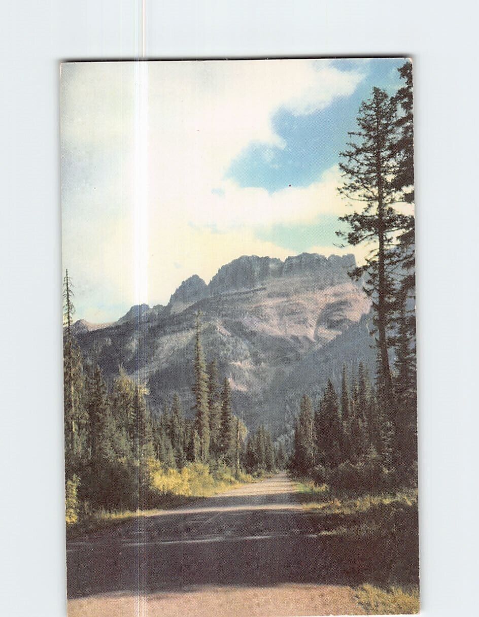 Postcard Going to the Sun Highway and Garden Wall Glacier National Park MT USA