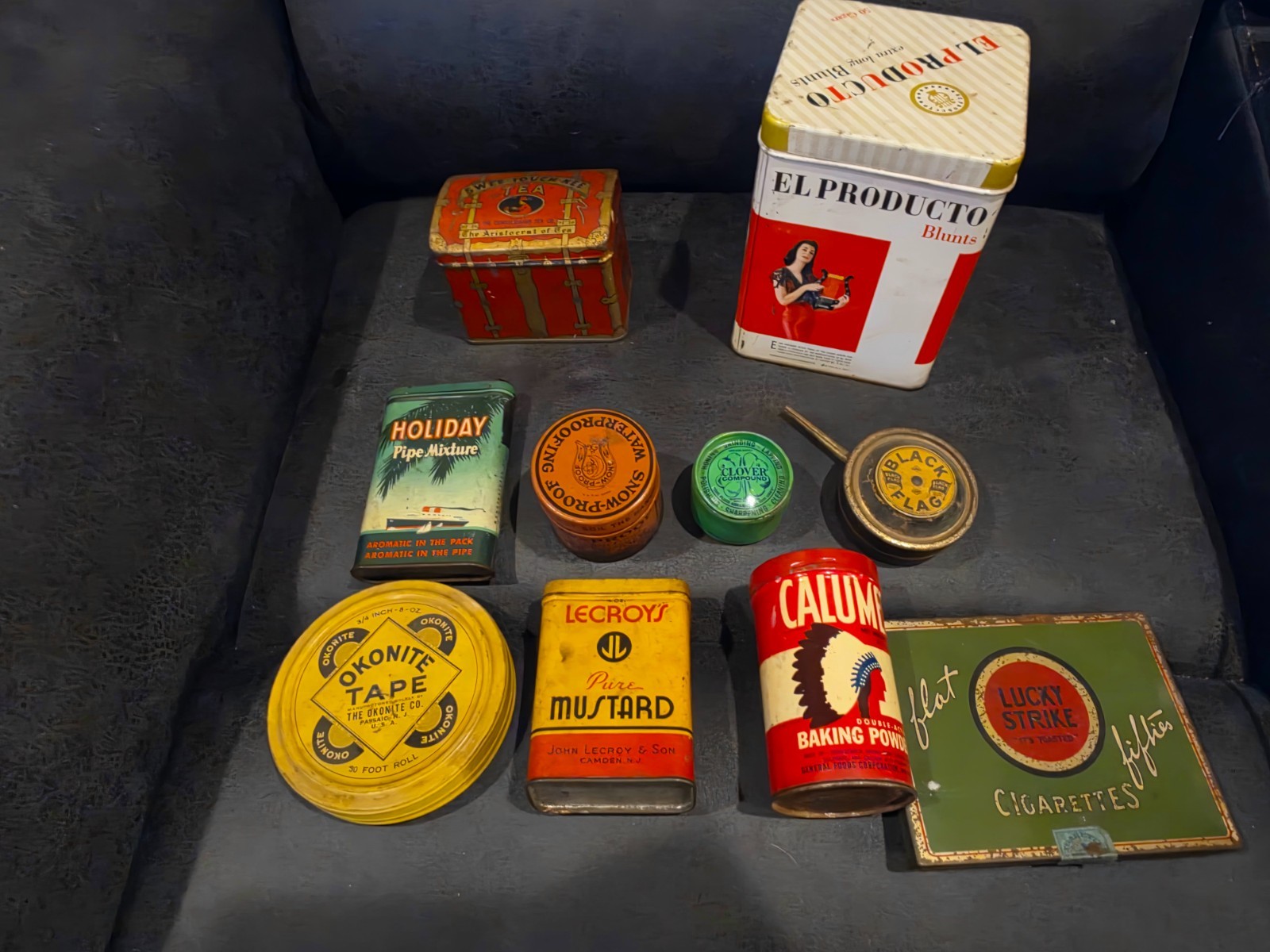Lot of Antique Vintage Tins 