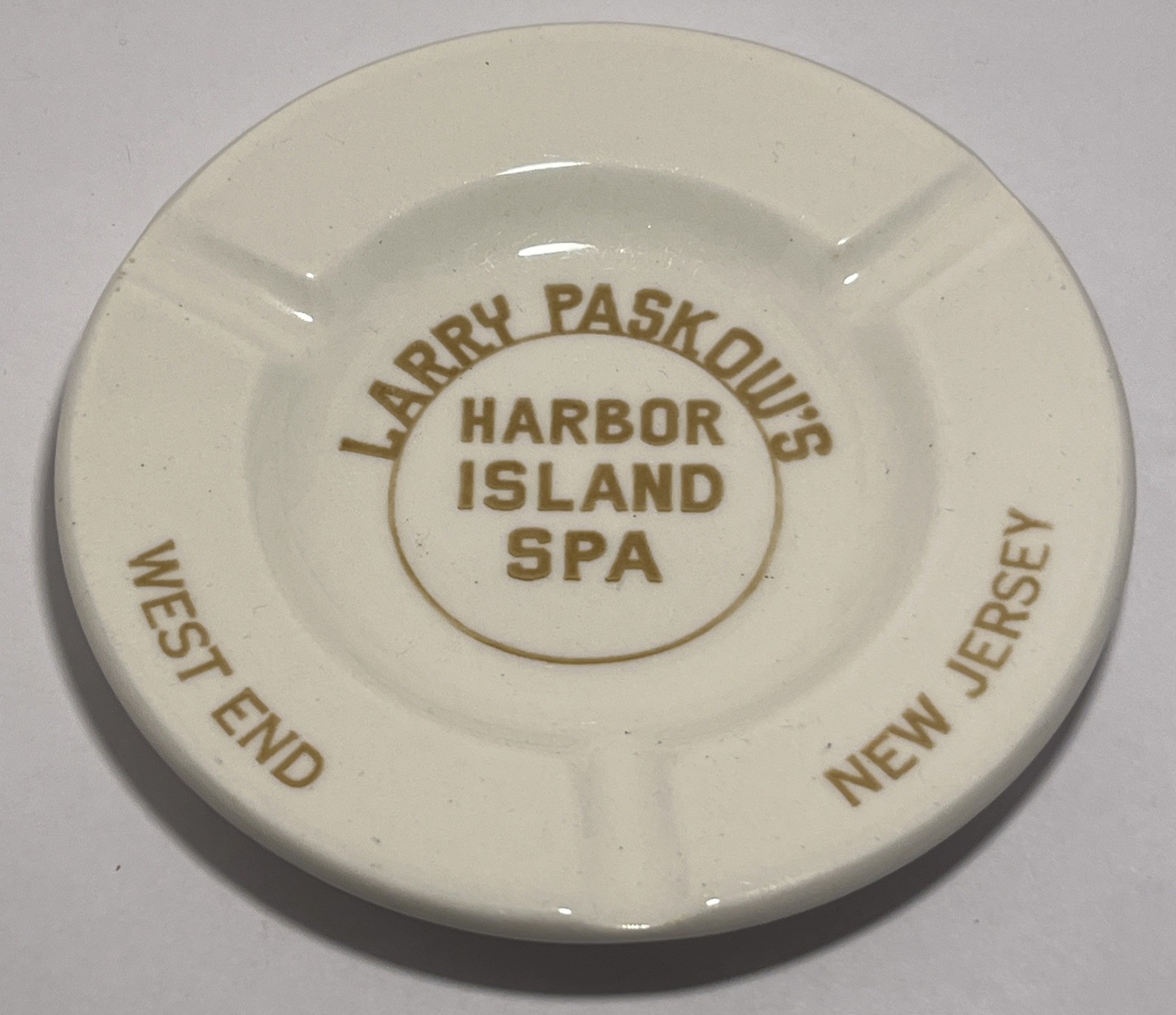Vintage Larry Paskow’s Harbor Island Spa West End NJ Ashtray Royal China