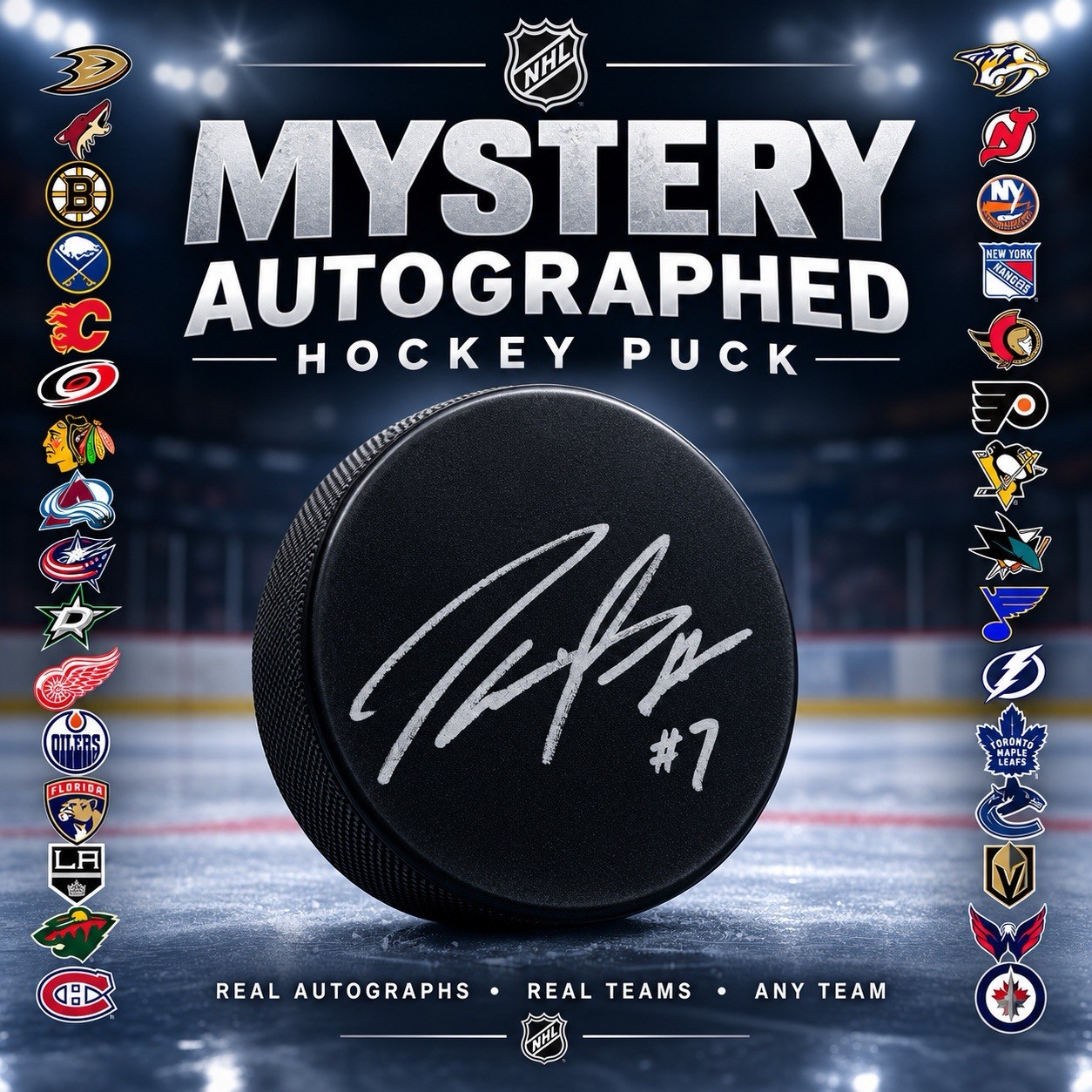 Mystery Grab Bag - NHL Autographed Hockey Puck Signed