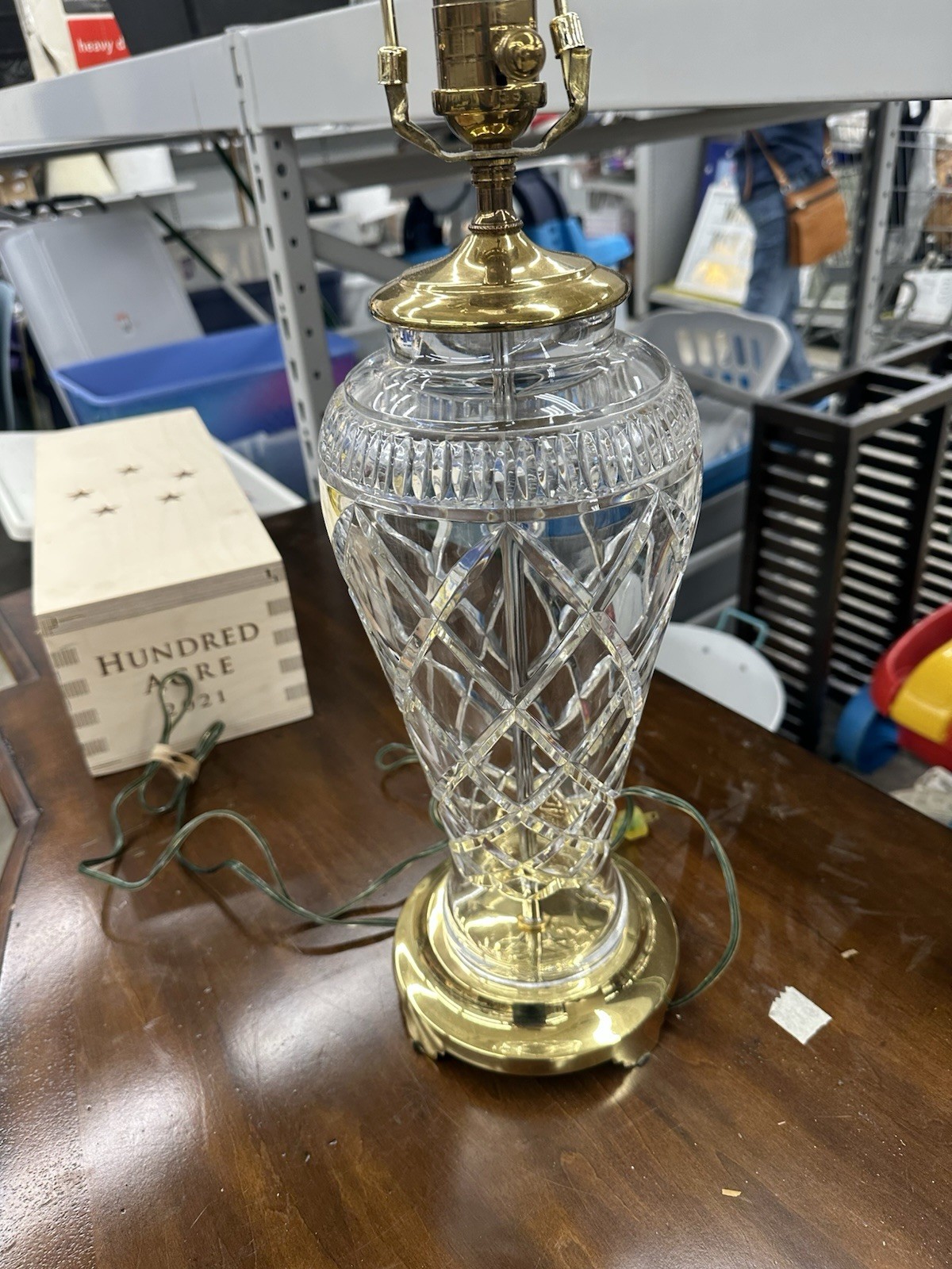 WATERFORD LEAD CRYSTAL/BRASS 27 WATERFORD LEAD CRYSTAL/BRASS 27