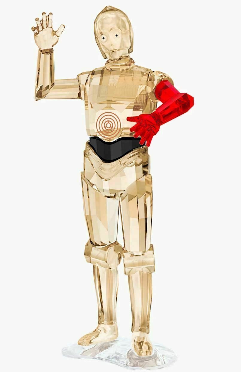 Swarovski C-3PO Disney Figurine Star Wars  Red Arm #5290214 New in Box