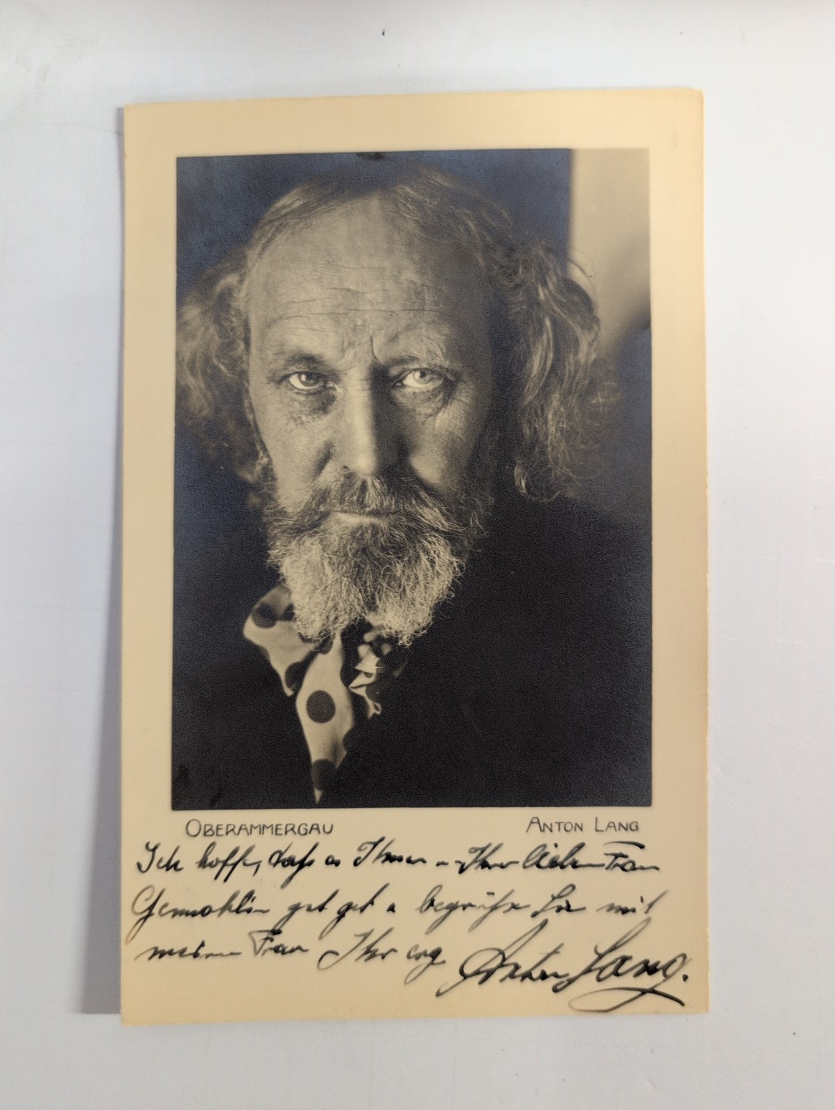 Germany Postcard Anton Lang Potter Artist Signed - Authenticated