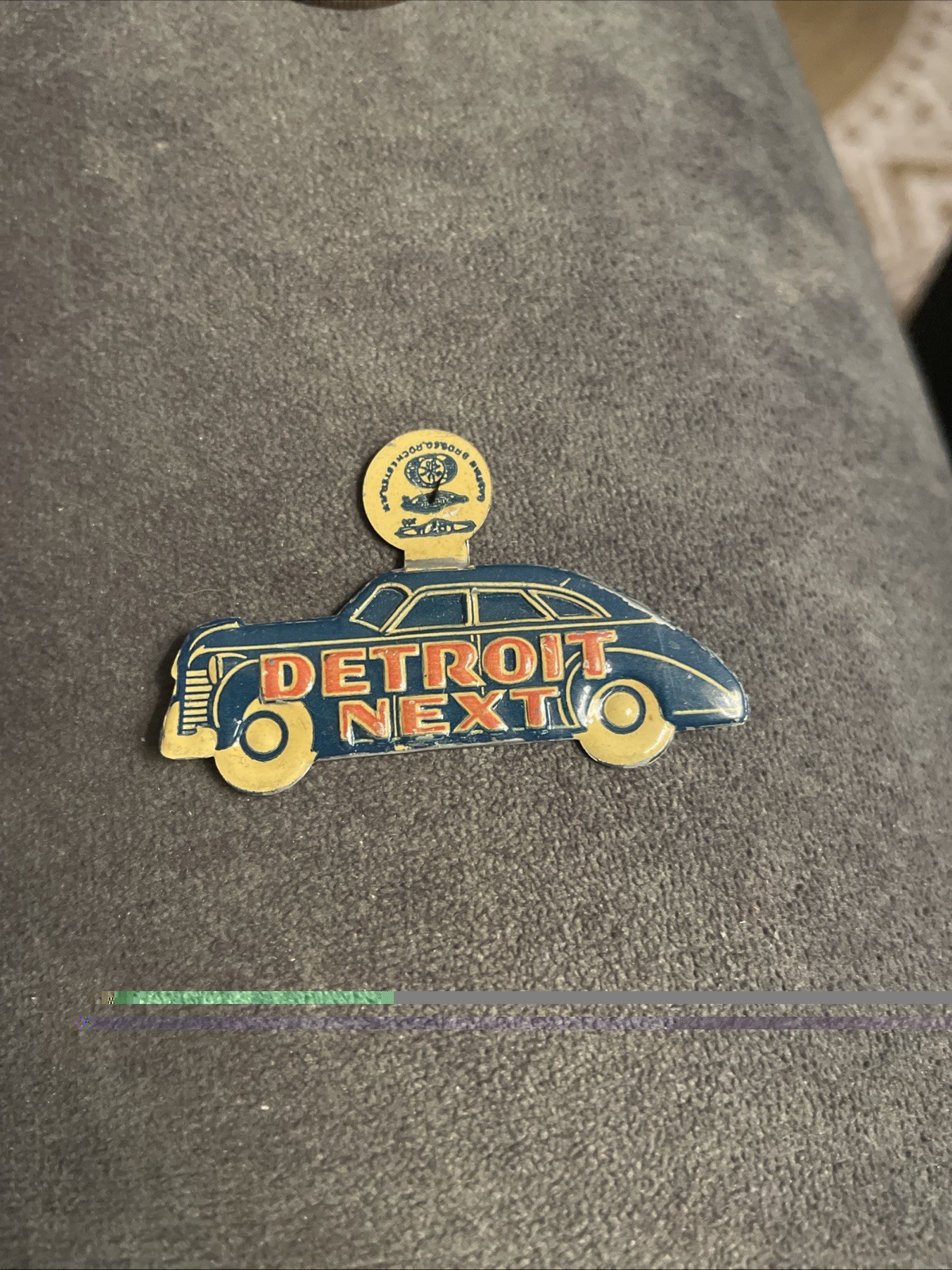 Vintage Detroit Next Tab Pin