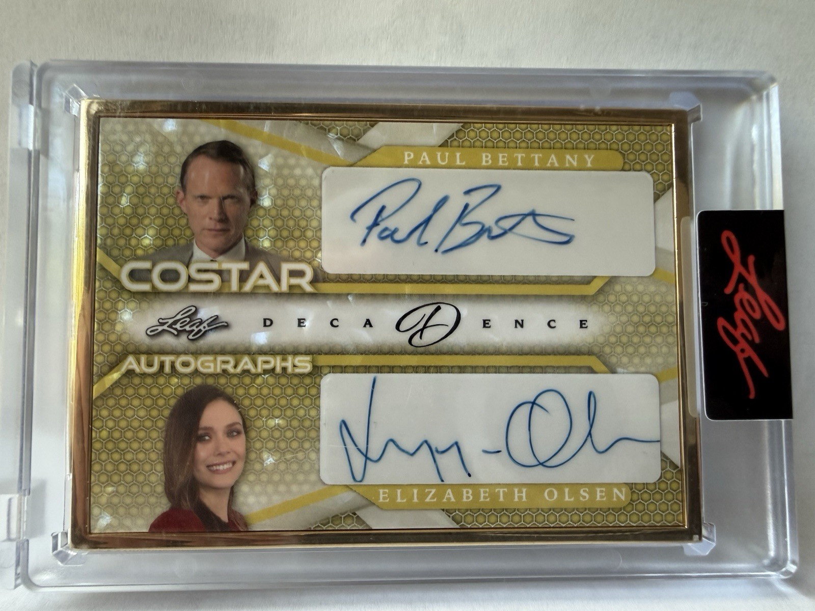 2023 Leaf Decadence Olsen Bettany Dual Auto 1/1 WandaVision VisionQuest Marvel
