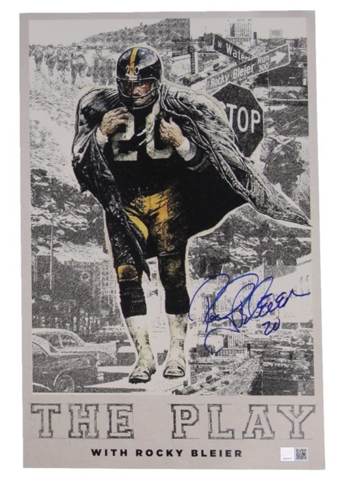 Rocky Bleier Signed \
