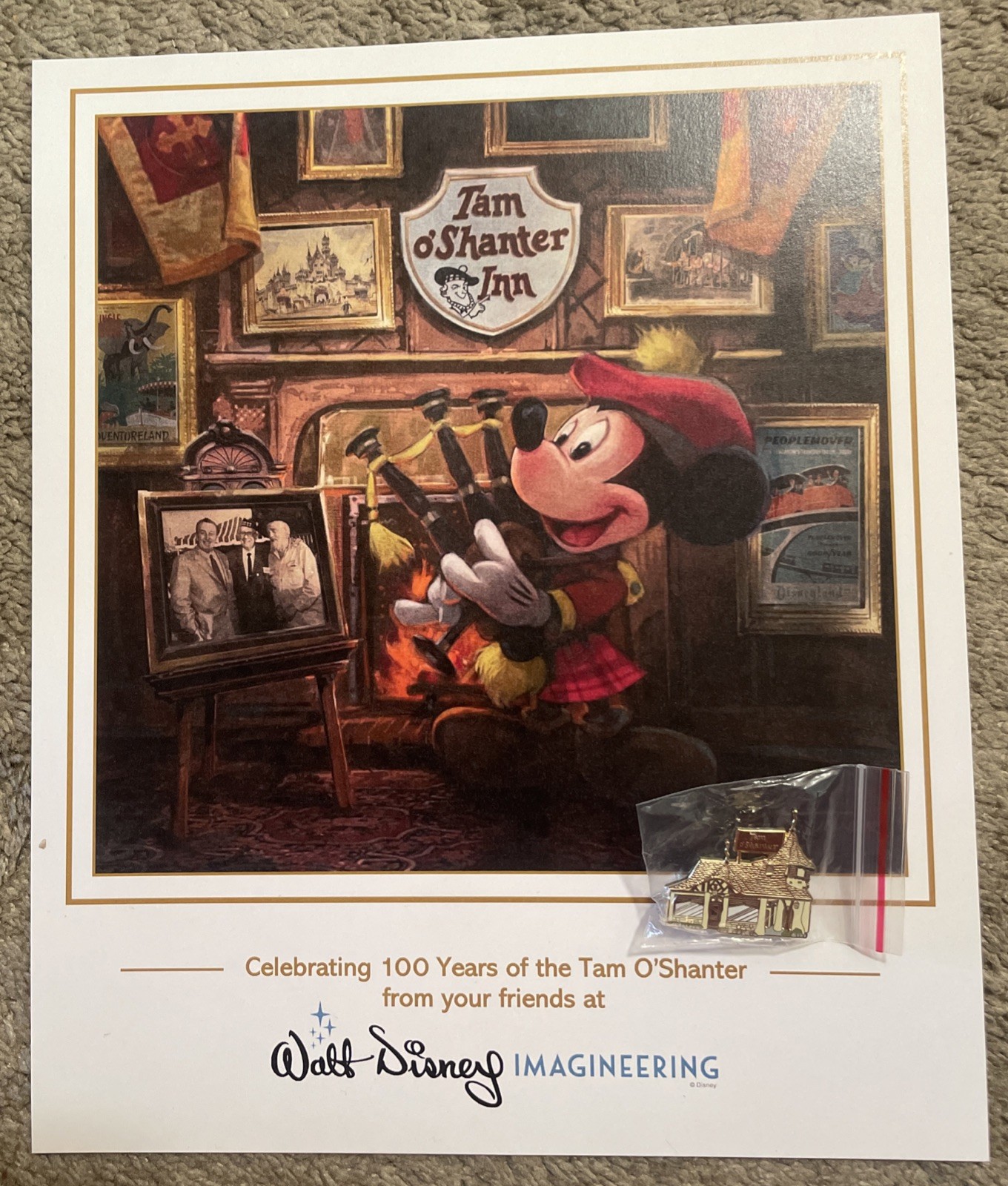 Tam O’Shanter: Walt Disney Imagineering Print and Pin Walt’s Table 31 LA New