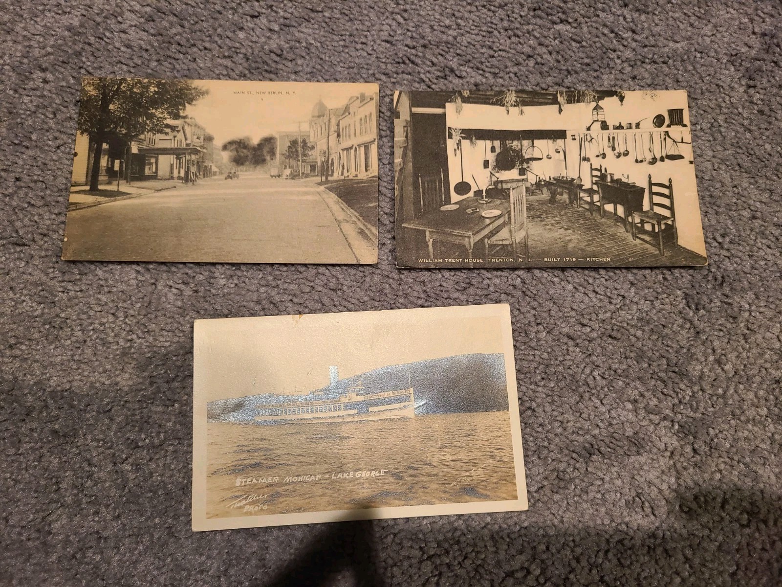 Postcard NJ Trenton Kitchen William Trent House Artvue Vintage Lot Of 3 Vtg