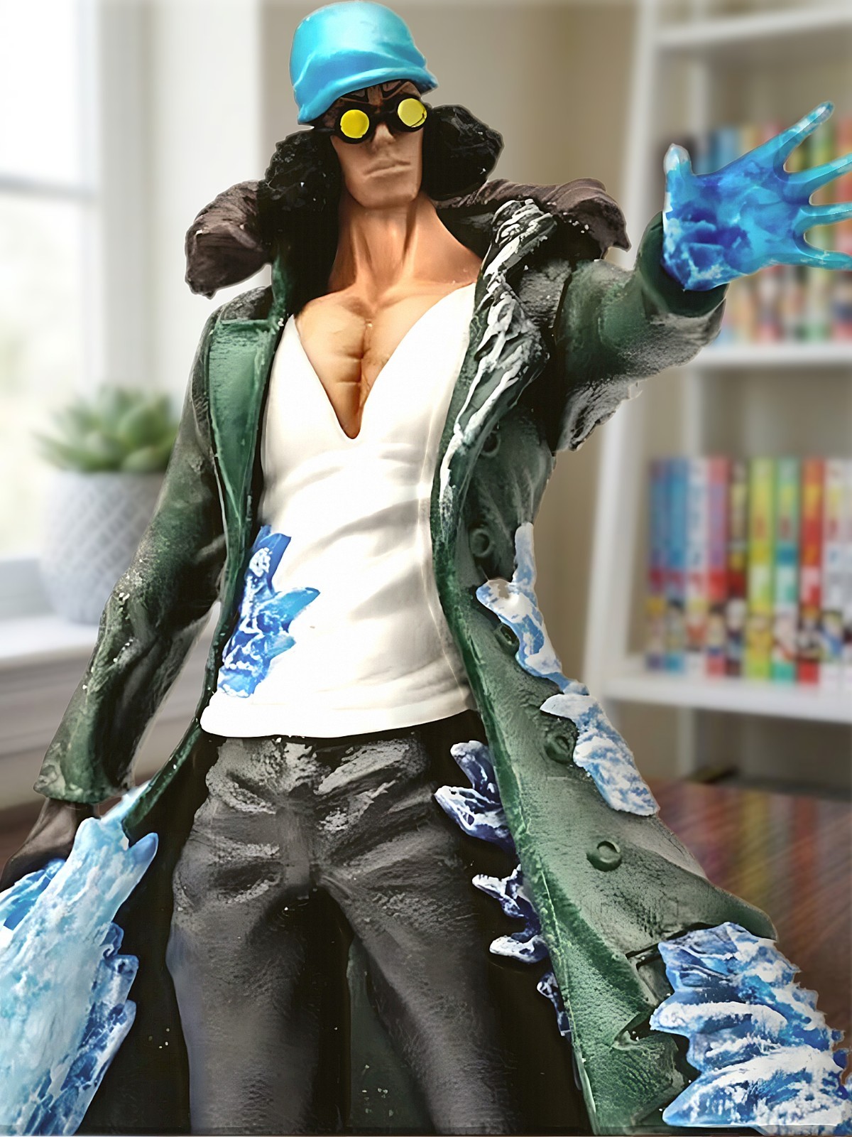 Aokiji Kuzan Figure One Piece 31cm 12.2in Ice Admiral Anime Statue Collectible