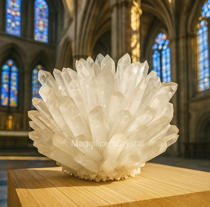 2lb+ Natural Clear Quartz Crystal Geode Cluster Decor Art Manifestation Displays