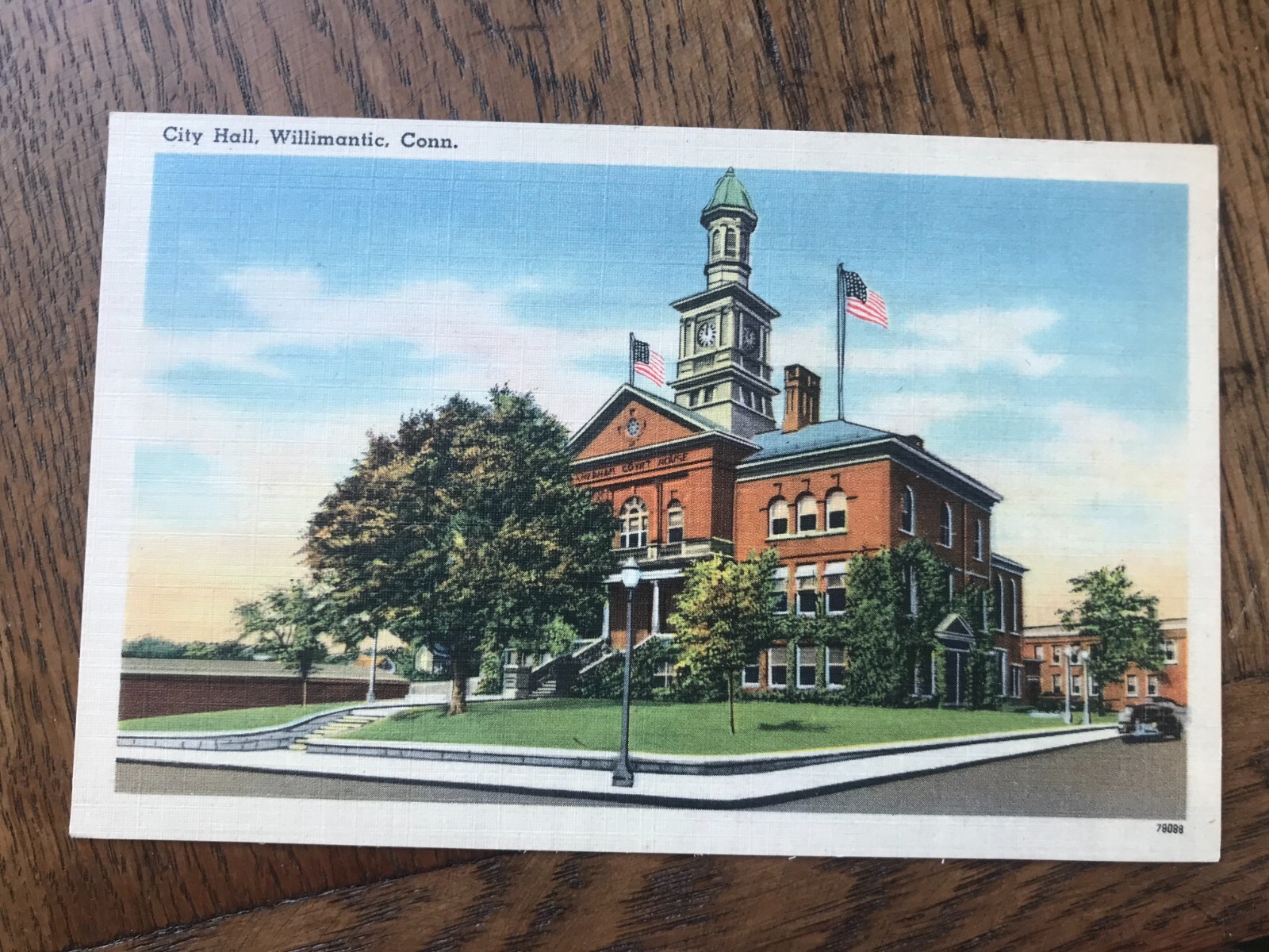 City Hall in Willimantic Connecticut Postcard City Hall in Willimantic Connecticut Postcard