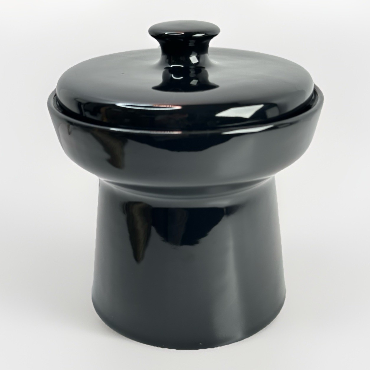 CB2 Paul McCobb Contempri Reissue Black Cookie Jar Canister - NWT