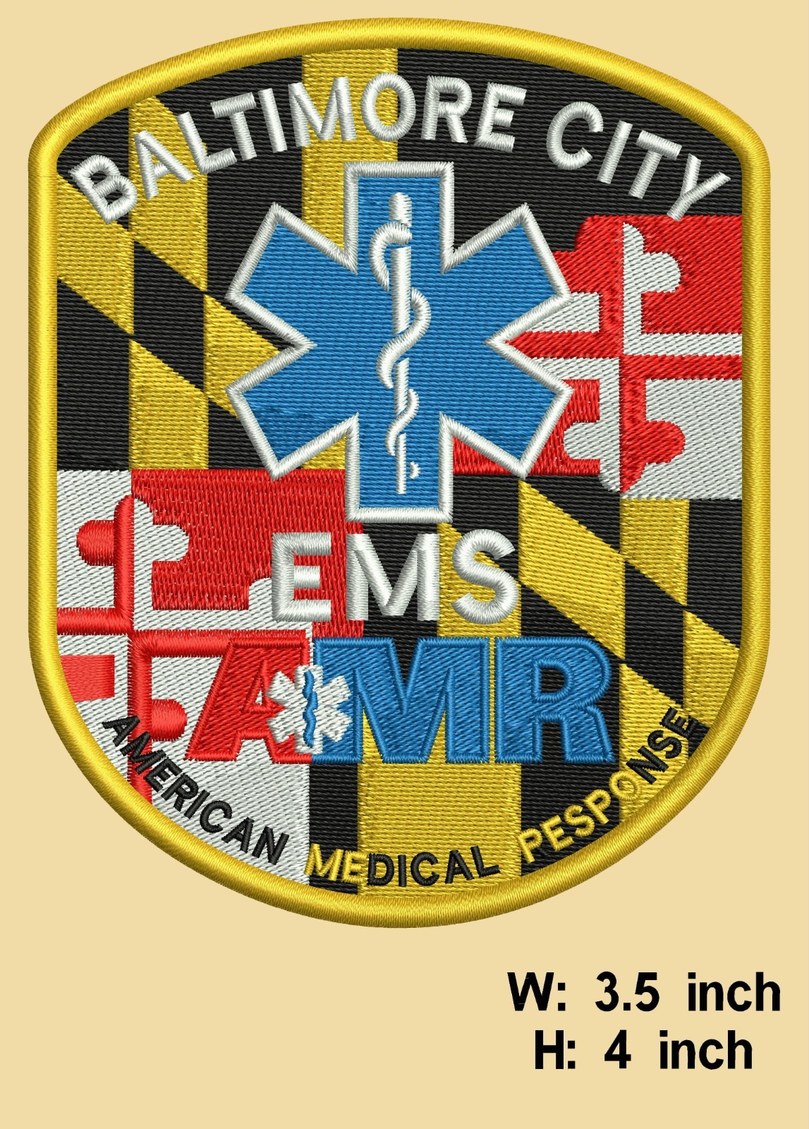 Maryland AMR EMS Patches 2026 for Baltimore City AMR Teams Maryland AMR EMS Patches 2026 for Baltimore City AMR Teams