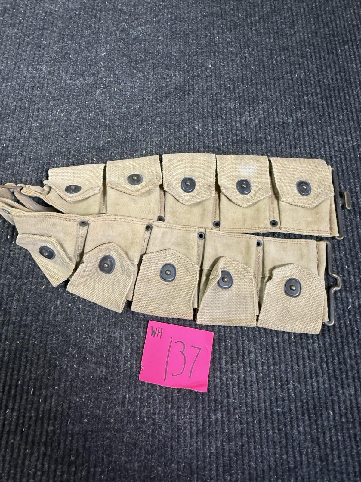 WW1 US Springfield Ammo Belt Complete WH137