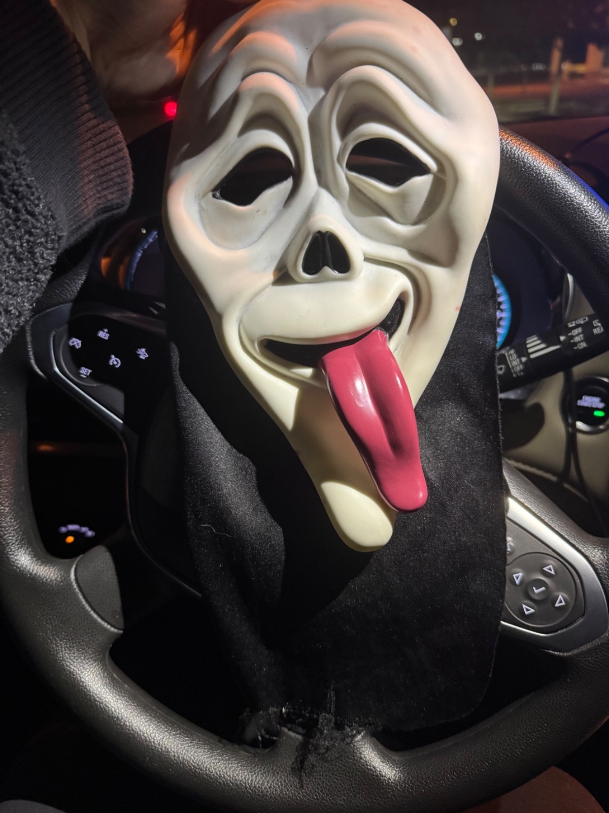 Vintage 90\'s Scream Mask Ghost Face Wassup Tongue Easter Unlimited T Stamp 